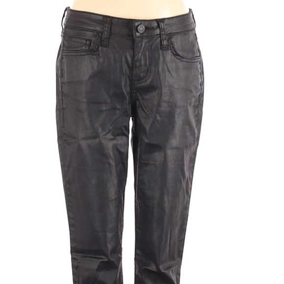 Joie Nailah Faux Leather Black Pants Slim fit skinny ankles in size 26 - Picture 5 of 11